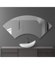 Полукруглое зеркало c подсветкой для ванной комнаты Ресифи